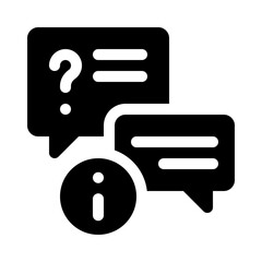 question glyph icon