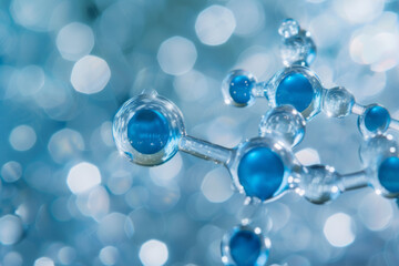 Hyaluronic Acid Molecules in Hydration Concept
