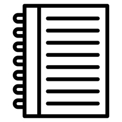 notebook, notepad icon