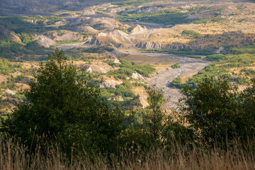 Creek Overlook on a Hazy Day at Mount St. Helens, Stratovolcano in Skamania County, Washington State