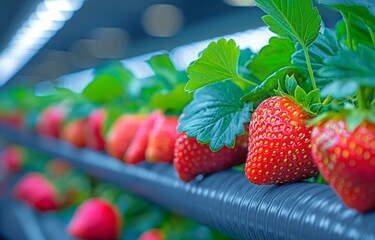 Fruit scientists employ hydroponic greenhouse farming with sophisticated tech to track the growth...
