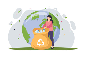 Earth Day Flat Illustration Design