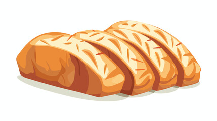 White bread whole grain long loaf bakery pastry.  - obrazy, fototapety, plakaty