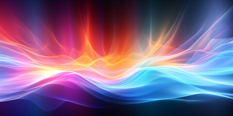 Abstract background with wavy lines wallpaper, gradient abstract PPT background
