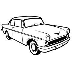 Obraz premium car isolated on white