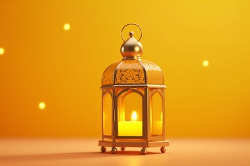 Eid mubarak and ramadan kareem greetings with islamic lantern and mosque. Eid al fitr background