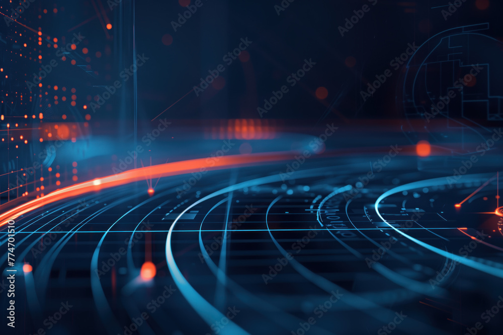Poster abstract futuristic background with lights. a slide background for showcasing digital and creative c