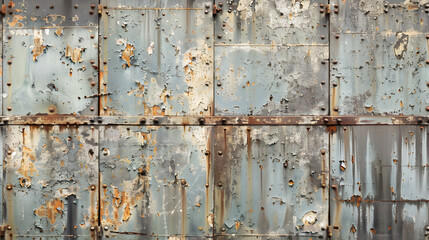a very large wall with an old, peeling paint texture