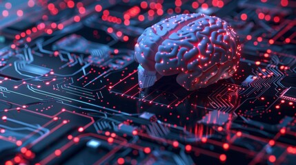 Computer Circuit With Brain Cap