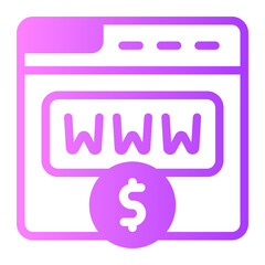 browser gradient icon