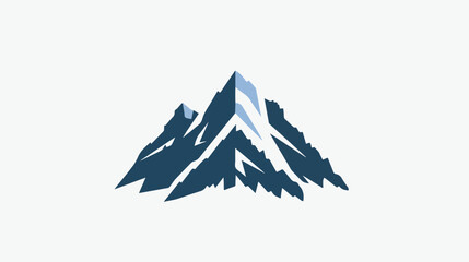 Mountain logo. Simple vector logo in a modern style.