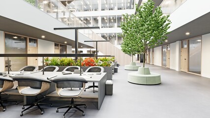 Interior of a modern office building. - 774709156