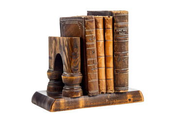 Three Books on Wooden Stand