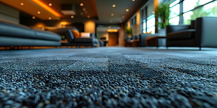 Professional dry cleaning service for office carpets showcasing the drying process. Concept Office Carpets, Dry Cleaning Service, Drying Process, Professional Service, Office Environment