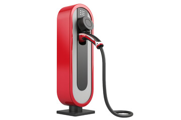 Red and White Electric Car Charger