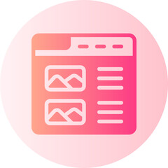 web design gradient icon