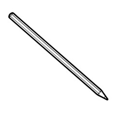 pencil outline vector illustration