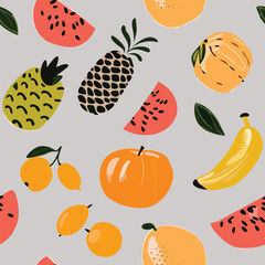 Fruitful Summer Seamless Pattern