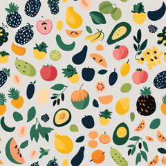 Fruitful Summer Seamless Pattern