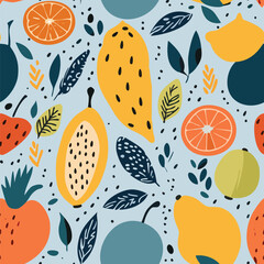 Fruitful Summer Seamless Pattern