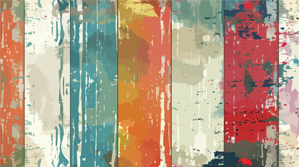 Old and vintage colorful grunge background flat vector
