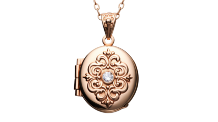 A luxurious gold lock adorned with a dazzling diamond, radiating elegance and sophistication