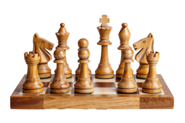 Chess figure piece for strategy board game isolated on background, business Intellectual game.