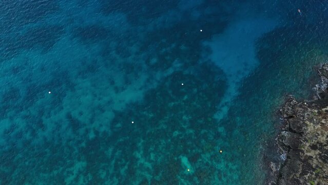 Exploring the Cousteau Reserve: Aerial Views of Marine Splendor in Guadeloupe, Captured in 60fps