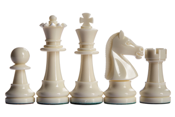 Chess figure piece for strategy board game isolated on background, business Intellectual game.
