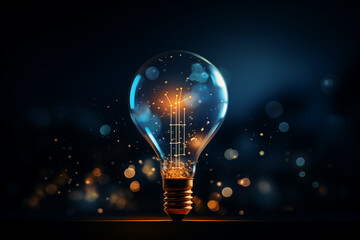 Think differently, creative idea concept with colorful light bulb - 774716135