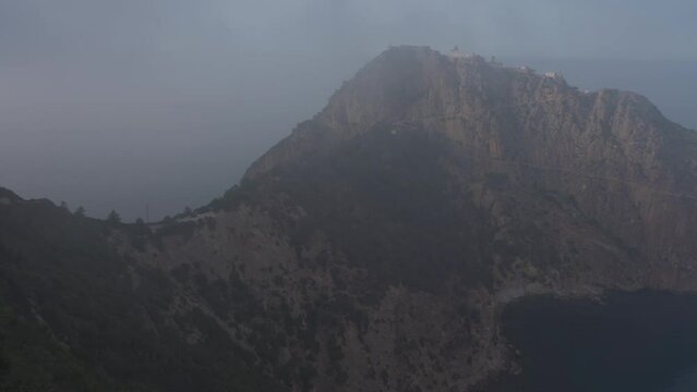 foggy mountain view in bejaia from Algeria