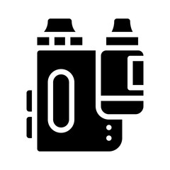 vaping glyph icon
