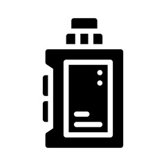 vaping glyph icon
