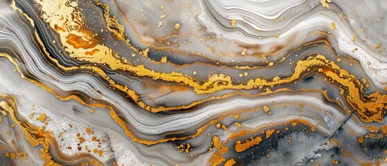 Abstract background, marbled surface, gold veins, painted agate, painted agate with gold veins, fashion marbling illustration, marbled surface, macro detail - obrazy, fototapety, plakaty