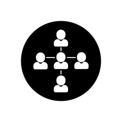 Referral program icon vector. Referral illustration sign. Team symbol. Management logo.