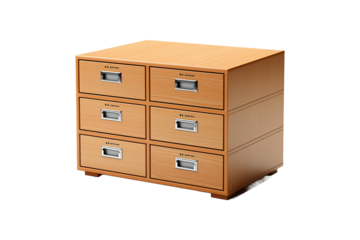 Drawer Box on transparent background.