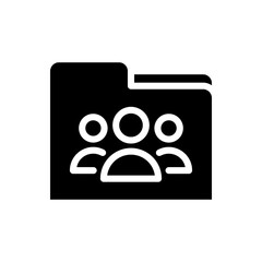 Users icon vector. Data archive illustration sign. Database symbol. User data logo.