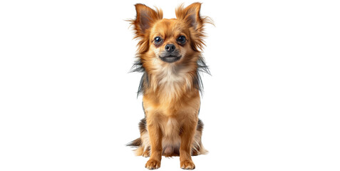 CHIHUAHUA dog breed centered on a white background. Image generated by AI