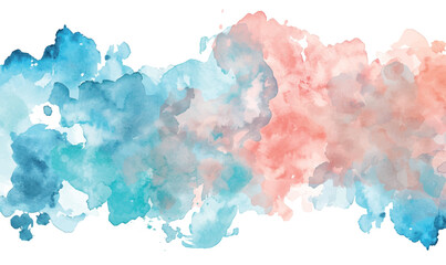 Fototapeta na wymiar abstract watercolor background with splashes turquoise pink