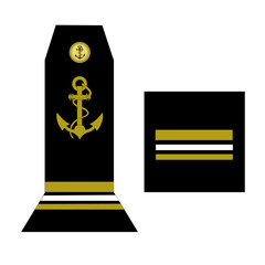 Galon de l'armée de la marine nationale française:  Maître principal