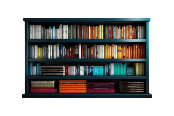 Dvd Storage Cabinet on transparent background.