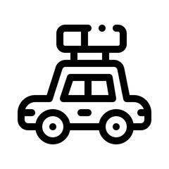 mini car line icon