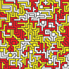 Seamless color pattern of horizontal and vertical lines. Imitation of a maze. Abstract Background template for design and creativity