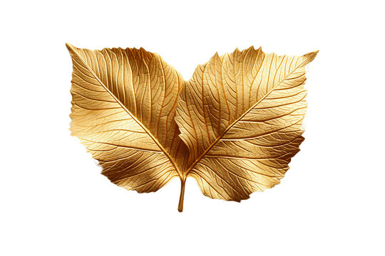 Edible Gold Leaf on transparent background.