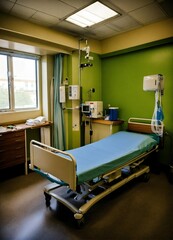 Patient admit bed in hospital 