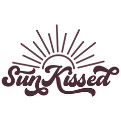Sunkissed SVG, Retro Summer Designs, Vintage Summer T-Shirt Designs, Summer Illustrations