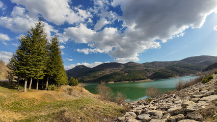 lake in the mountains