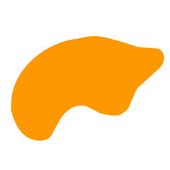 blob orange shape