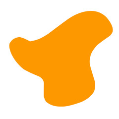blob orange shape