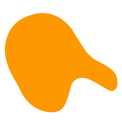 blob orange shape